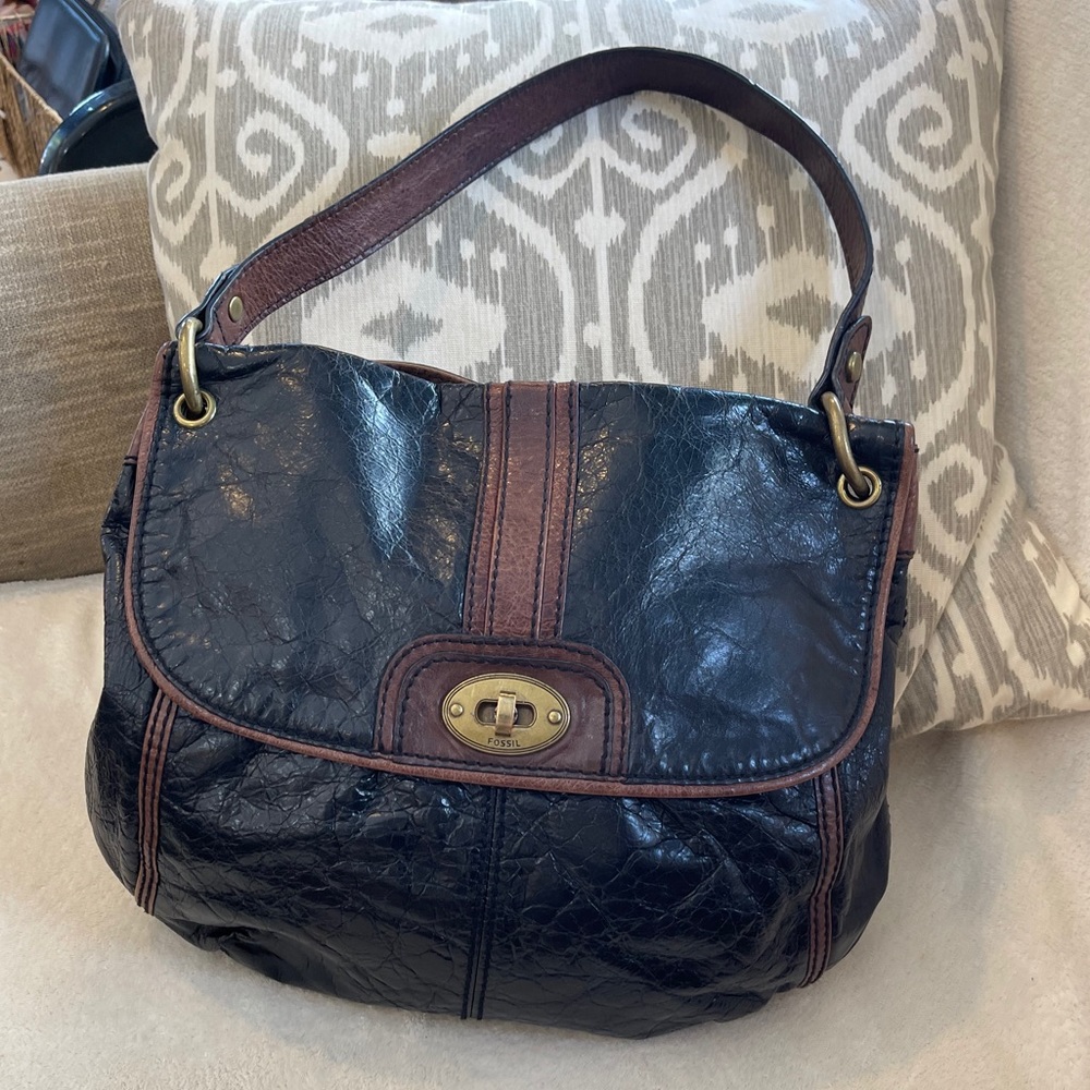 Leather vintage Fossil purse